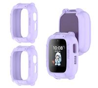 GIOPUEY Coque Compatible avec Honor Choice Kids Watch Plus, [2 Pièces] Soft TPU, Shock Resistant Etui - Purple+Purple