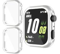 GIOPUEY Coque Compatible avec Honor Choice Watch 2i, [2 Pièces] Soft TPU, Shock Resistant Etui - Silver+Silver