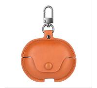 GIOPUEY Coque Compatible avec Huawei Freebuds 6i, PU Cuir Protection étui avec Crochet Porte-clés Housse Case pour Garçon Fille Homme Femme - Yellow