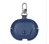 GIOPUEY Coque Compatible avec Huawei Freebuds 6i, PU Cuir Protection étui avec Crochet Porte-clés Housse Case pour Garçon Fille Homme Femme - Blue