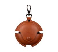 GIOPUEY Coque Compatible avec Huawei Freebuds 7i, PU Cuir Protection étui avec Crochet Porte-clés Housse Case pour Garçon Fille Homme Femme - Yellow