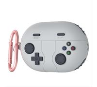 GIOPUEY Coque Compatible avec Huawei Freebuds Pro 2, Mignon Drôle Dessin Animé TPU Silicone Protection étui avec Crochet Porte-clés Housse Case pour Garçon Fille Homme Femme - Gray
