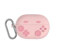 GIOPUEY Coque Compatible avec Huawei Freebuds Pro 5, Mignon Drôle Dessin Animé TPU Silicone Protection étui avec Crochet Porte-clés Housse Case pour Garçon Fille Homme Femme - Pink