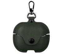 GIOPUEY Coque Compatible avec Huawei FreeBuds SE 4 ANC, PU Cuir Protection étui avec Crochet Porte-clés Housse Case pour Garçon Fille Homme Femme - Green