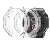 GIOPUEY Coque Compatible avec Huawei Watch GT 6 Pro 46mm, [2 Pièces] Soft TPU, Shock Resistant Etui - Transparent+Transparent