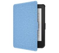 GIOPUEY Coque Compatible avec Kobo Clara HD/Tolino Shine 3, étui en Cuir, Coque arrière en Silicone Souple [étui à Rabat] Texture Semblable à Celle de la Peau - SkyBlue