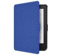 GIOPUEY Coque Compatible avec Kobo Clara HD/Tolino Shine 3, étui en Cuir, Coque arrière en Silicone Souple [étui à Rabat] Texture Semblable à Celle de la Peau - Navy Blue