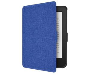 GIOPUEY Coque Compatible avec Kobo Clara HD/Tolino Shine 3, étui en Cuir, Coque arrière en Silicone Souple [étui à Rabat] Texture Semblable à Celle de la Peau - Navy Blue
