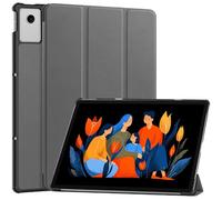 GIOPUEY Coque Compatible avec Lenovo Idea Tab Plus 12.1/Tab K12 2025, étui en Cuir [étui à Rabat] Housse avec Support Fonction, 360° Protection - Gris