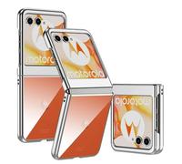 GIOPUEY Coque Compatible avec Motorola Razr 60, Hautement Transparent étui，Matériel PC Dur Case，Pas de Jaunissement, Pas de Décoloration - Silver