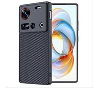 GIOPUEY Coque Compatible avec Nubia Z70 Ultra, Cuir PU + PC Dur étui，Texture Spéciale du Cuir Case，Anti-Empreintes Digitales, Anti-Rayures - Black-1
