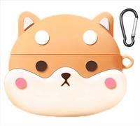 GIOPUEY Coque Compatible avec OnePlus Nord Buds 3 Pro, Mignon Drôle Dessin Animé TPU Silicone Protection étui avec Crochet Porte-clés Housse Case pour Garçon Fille Homme Femme - Corgi