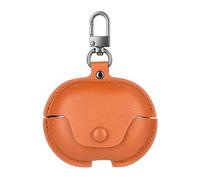 GIOPUEY Coque Compatible avec OnePlus Nord Buds 4 Pro, PU Cuir Protection étui avec Crochet Porte-clés Housse Case pour Garçon Fille Homme Femme - Yellow