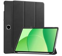 GIOPUEY Coque Compatible avec Oneplus Pad Lite/Oppo Pad SE, étui en Cuir [étui à Rabat] Housse avec Support Fonction, 360° Protection - Black