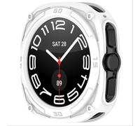 GIOPUEY Coque Compatible avec Samsung Galaxy Watch Ultra 47MM, TPU Silicone de Première Qualité Etui Protection Case Cover, Doux et Léger Housse - White