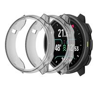 GIOPUEY Coque Compatible avec SUUNTO Nautic S, [2 Pièces] Soft TPU, Shock Resistant Etui - Black+Black