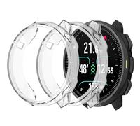 GIOPUEY Coque Compatible avec SUUNTO Nautic S, [2 Pièces] Soft TPU, Shock Resistant Etui - Transparent+Transparent