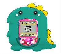 GIOPUEY Coque Compatible avec Tamagotchi Original, Mignon Drôle Dessin Animé TPU Silicone Protection étui avec Crochet Porte-clés Housse Case pour Garçon Fille Homme Femme - Green