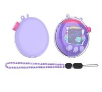 GIOPUEY Coque Compatible avec Tamagotchi Paradise, Hautement Transparent étui，Matériel PC Dur Case，Pas de Jaunissement, Pas de Décoloration - Transparent Purple