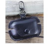 GIOPUEY Coque Compatible avec Technics EAH-AZ100, PU Cuir Protection étui avec Crochet Porte-clés Housse Case pour Garçon Fille Homme Femme - Black