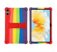 GIOPUEY Coque Compatible avec Teclast T40 Air/T40 HD Etui - avec Support - Housse de Protection Souple en Silicone TPU Case - Colorful