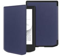 GIOPUEY Coque Compatible avec Vivlio Light/Light HD/Light HD Color, étui en Cuir, Coque arrière en Silicone Souple [étui à Rabat] Texture Semblable à Celle de la Peau - Blue