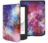GIOPUEY Coque Compatible avec Vivlio Light/Light HD/Light HD Color, étui en Cuir, Coque arrière en Silicone Souple [étui à Rabat] Texture Semblable à Celle de la Peau - Galaxy