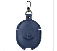 GIOPUEY Coque Compatible avec Xiaomi Redmi Buds 4, PU Cuir Protection étui avec Crochet Porte-clés Housse Case pour Garçon Fille Homme Femme - Blue