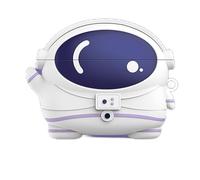 GIOPUEY Coque Compatible avec Xiaomi Redmi Buds 6 Pro, Mignon Drôle Dessin Animé TPU Silicone Protection étui avec Crochet Porte-clés Housse Case pour Garçon Fille Homme Femme - Astronaut