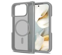 GIOPUEY Coque Magnétique pour Google Pixel 10 Pro Fold, Compatible avec MagSafe, Arrière Mat PC + TPU Housse Etui - Grey
