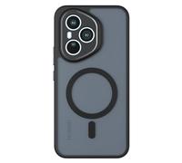 GIOPUEY Coque Magnétique pour Honor 400 Pro, Compatible avec MagSafe, Arrière Mat PC + TPU Housse Etui - Black