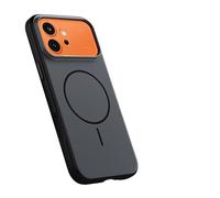 GIOPUEY Coque Magnétique pour Honor 600 Pro, Compatible avec MagSafe, Arrière Mat PC + TPU Housse Etui - Black