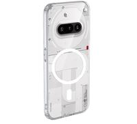 GIOPUEY Coque Magnétique pour Nothing Phone 3A, Compatible avec MagSafe, Arrière Transparent PC + TPU Housse Etui - Clear