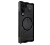 GIOPUEY Coque Magnétique pour Nubia Red Magic 11 Air, Compatible avec MagSafe, Arrière Mat PC + TPU Housse Etui - Black