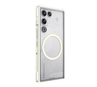 GIOPUEY Coque Magnétique pour Nubia Red Magic 11 Air, Compatible avec MagSafe, Arrière Mat PC + TPU Housse Etui - Beige