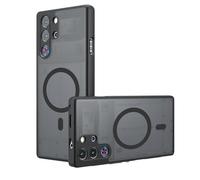 GIOPUEY Coque Magnétique pour Nubia RedMagic 10 Pro/10S Pro, Compatible avec MagSafe, Arrière Mat PC + TPU Housse Etui - Black