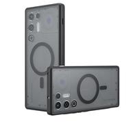 GIOPUEY Coque Magnétique pour Nubia RedMagic 11 Air, Compatible avec MagSafe, Arrière Mat PC + TPU Housse Etui - Black