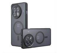 GIOPUEY Coque Magnétique pour OnePlus 13R, Compatible avec MagSafe, Arrière Mat PC + TPU Housse Etui - Black