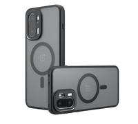 GIOPUEY Coque Magnétique pour OnePlus 15R, Compatible avec MagSafe, Arrière Mat PC + TPU Housse Etui - Black
