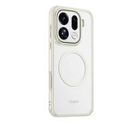 GIOPUEY Coque Magnétique pour Oppo Find X9 Pro, Compatible avec MagSafe, Arrière Mat PC + TPU Housse Etui - Beige