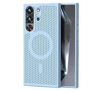 GIOPUEY Coque Magnétique pour RedMagic 10 Pro/10S Pro, Compatible avec MagSafe, Arrière Mat PC + TPU Housse Etui - Blue