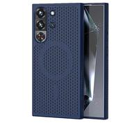 GIOPUEY Coque Magnétique pour RedMagic 10 Pro/10S Pro, Compatible avec MagSafe, Arrière Mat PC + TPU Housse Etui - Navy Blue