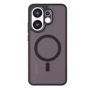 GIOPUEY Coque Magnétique pour Vivo X200 FE, Compatible avec MagSafe, Arrière Mat PC + TPU Housse Etui - Black