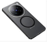 GIOPUEY Coque Magnétique pour Vivo X200 Pro, Compatible avec MagSafe, Arrière Mat PC + TPU Housse Etui - Black