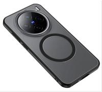 GIOPUEY Coque Magnétique pour Vivo X200 Pro Mini, Compatible avec MagSafe, Arrière Mat PC + TPU Housse Etui - Black