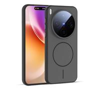 GIOPUEY Coque Magnétique pour Vivo X300 Pro, Compatible avec MagSafe, Arrière Mat PC + TPU Housse Etui - Black