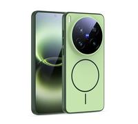 GIOPUEY Coque Magnétique pour Vivo X300 Ultra, Compatible avec MagSafe, Arrière Mat PC + TPU Housse Etui - Green