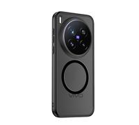 GIOPUEY Coque Magnétique pour Vivo X300S, Compatible avec MagSafe, Arrière Mat PC + TPU Housse Etui - Black