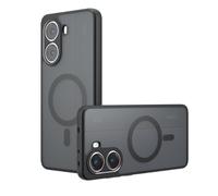 GIOPUEY Coque Magnétique pour Xiaomi Poco X8 Pro, Compatible avec MagSafe, Arrière Mat PC + TPU Housse Etui - Black