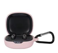 GIOPUEY Étui Silicone pour JBL Wave 300TWS - Coque Ultra-Mince Protectrice - Rose